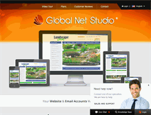 Tablet Screenshot of globalnetstudio.com